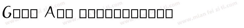 G112 Art light字体转换
